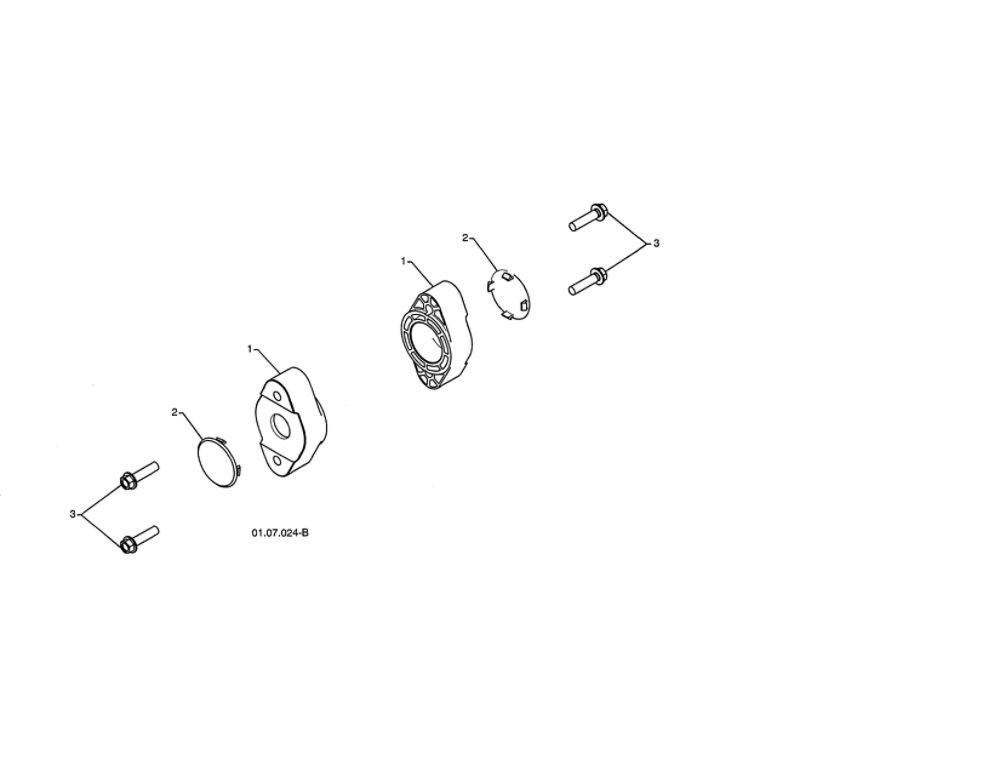 Auger Bearing Diagram and Parts List for 96198004300  Poulan Snow Blower