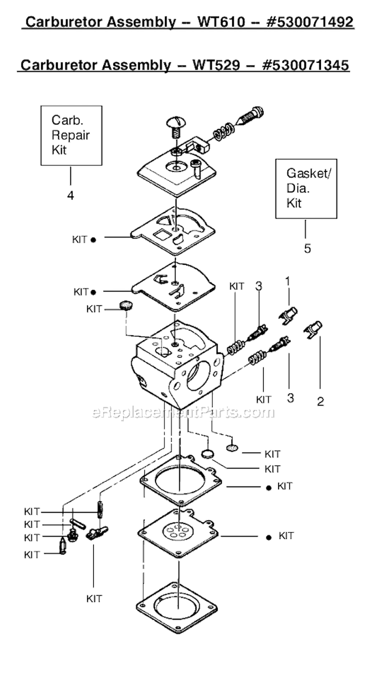 Page C Diagram and Parts List for 2775 Type 3 Poulan Chainsaw