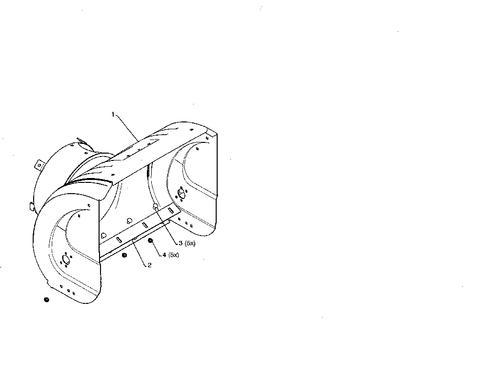 Auger housing Diagram and Parts List for 96192003702  Poulan Snow Blower