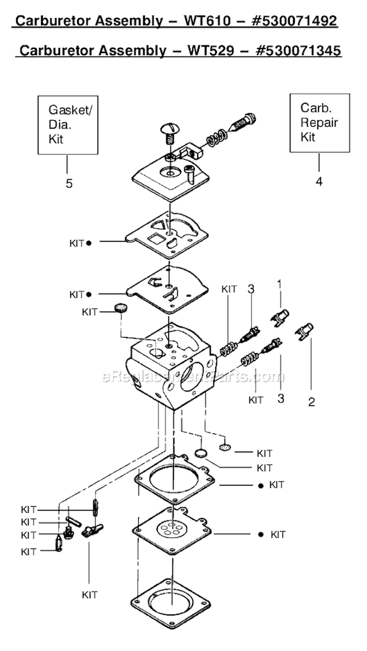 Page C Diagram and Parts List for 2900 Type 3 Poulan Chainsaw