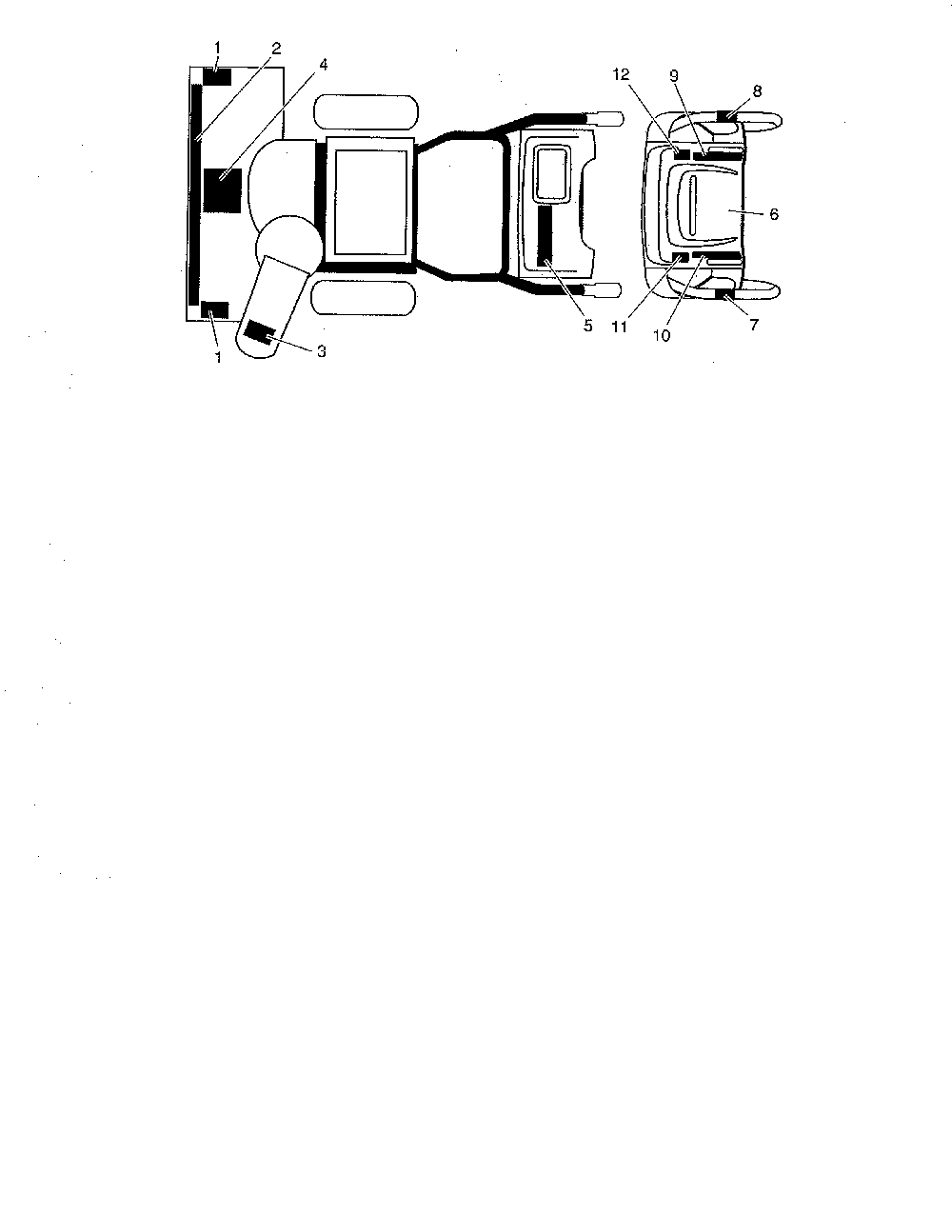 Decals Diagram and Parts List for 96192001900  Poulan Snow Blower