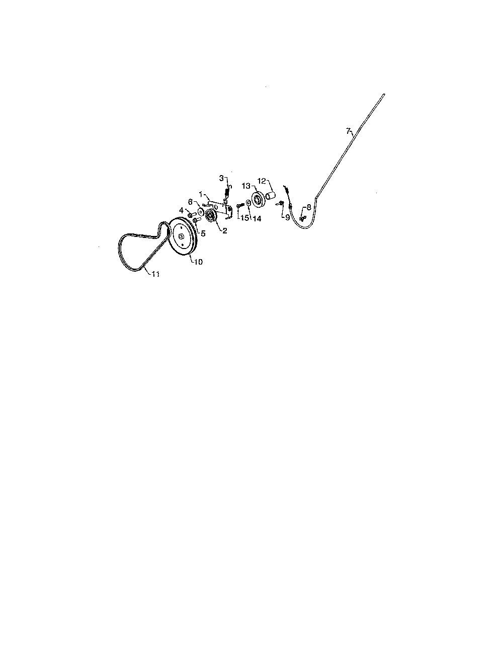 Drive assembly Diagram and Parts List for 96182001702  Poulan Snow Blower