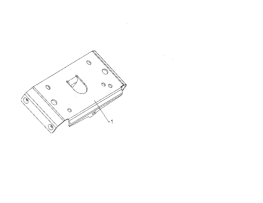 Small mounting plate Diagram and Parts List for 96192009600  Poulan Snow Blower