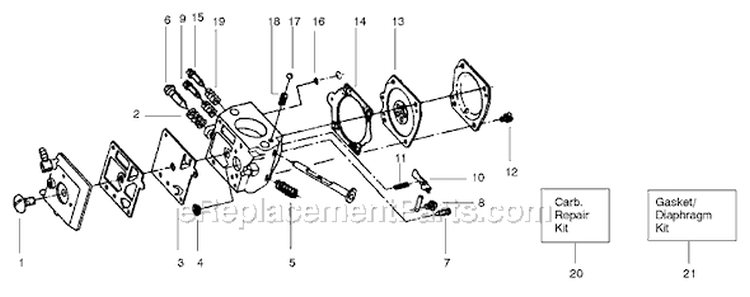 Page A Diagram and Parts List for 3500  Poulan Chainsaw