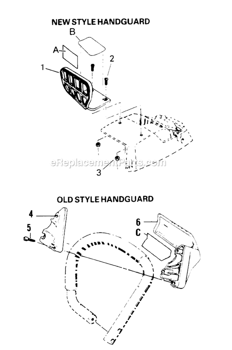 Page F Diagram and Parts List for 3700  Poulan Chainsaw