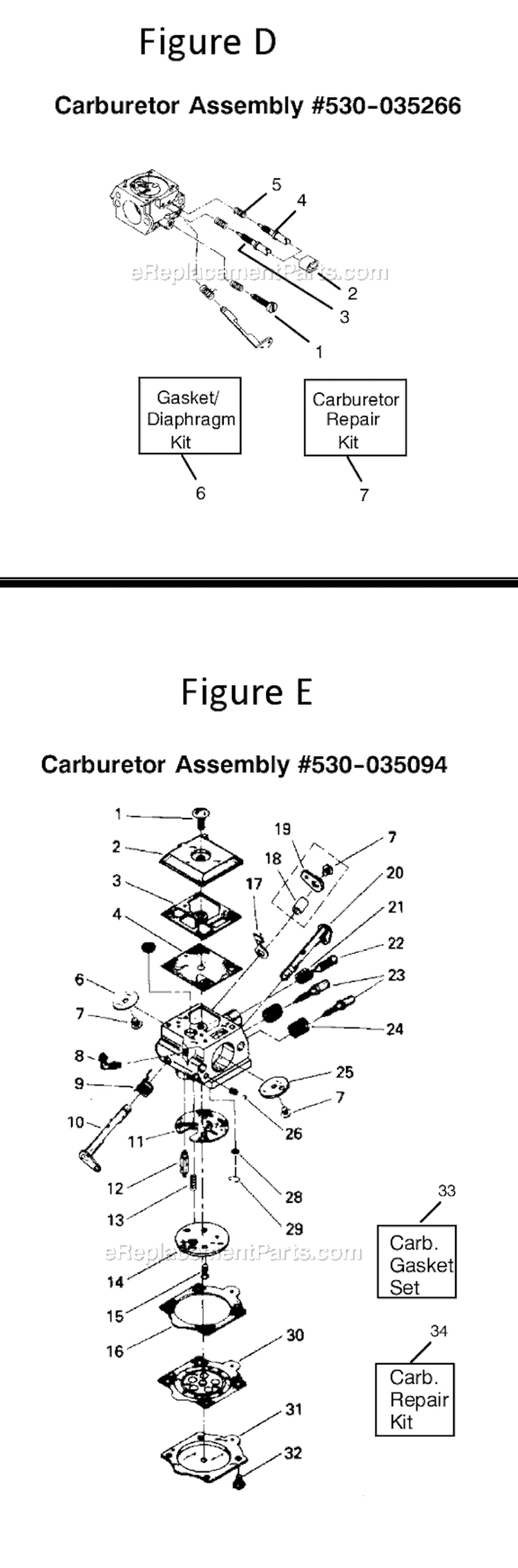 Page D Diagram and Parts List for 3800  Poulan Chainsaw