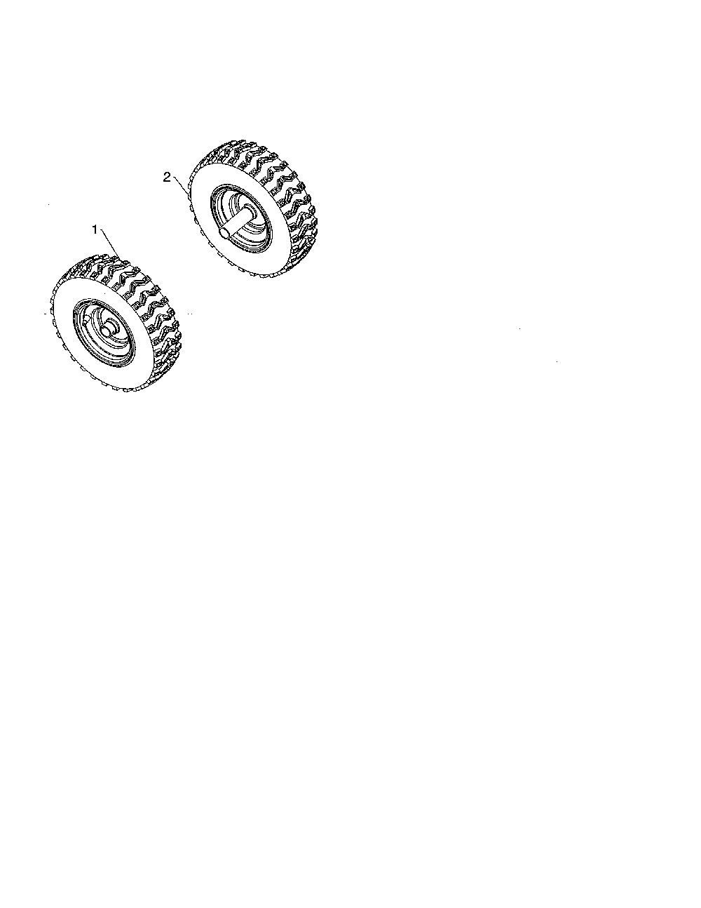 Wheels Diagram and Parts List for PR241  Poulan Snow Blower