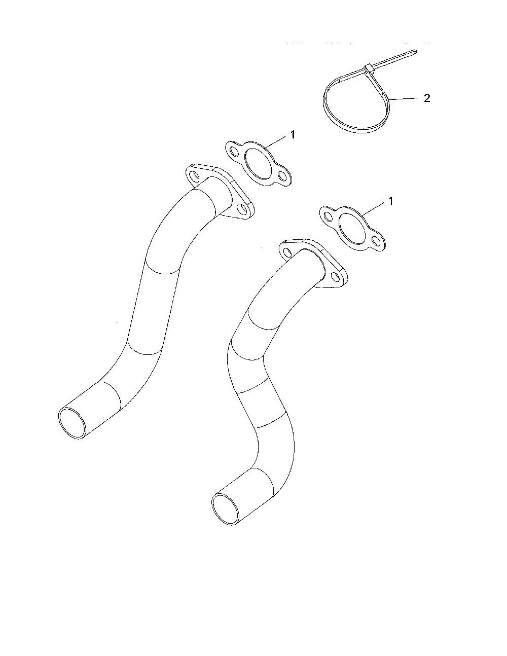 Exhaust Diagram and Parts List for PP22KA42-96042019400  Poulan Lawn Tractor