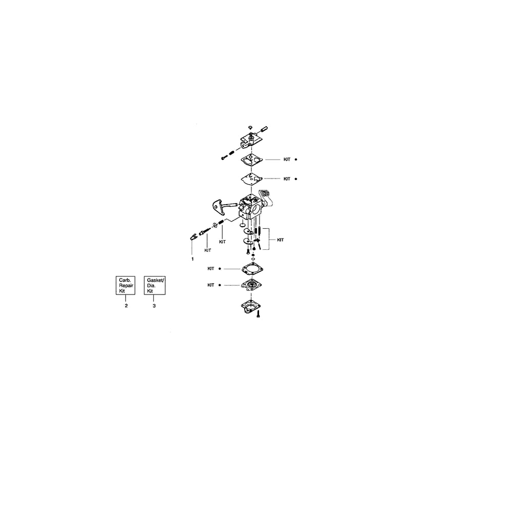 Carburetor - 530071403(Wt598) Diagram and Parts List for PP131 RECON Poulan Trimmer
