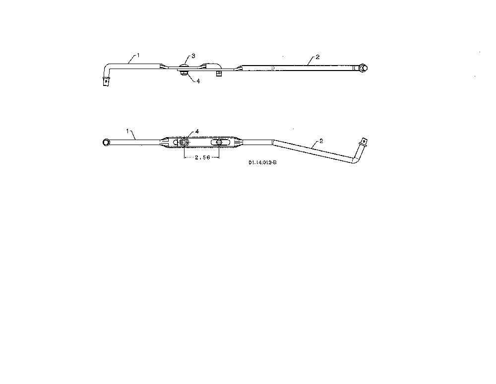 Shifter rods Diagram and Parts List for 96198004301  Poulan Snow Blower