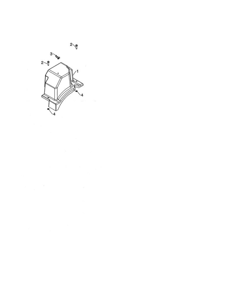 Belt Cover Diagram and Parts List for PA5524  Poulan Snow Blower