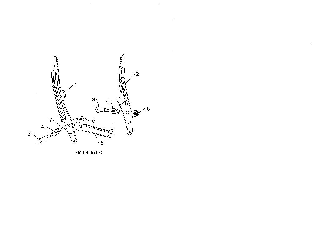 Lever speed/deflector Diagram and Parts List for 96192006702  Poulan Snow Blower