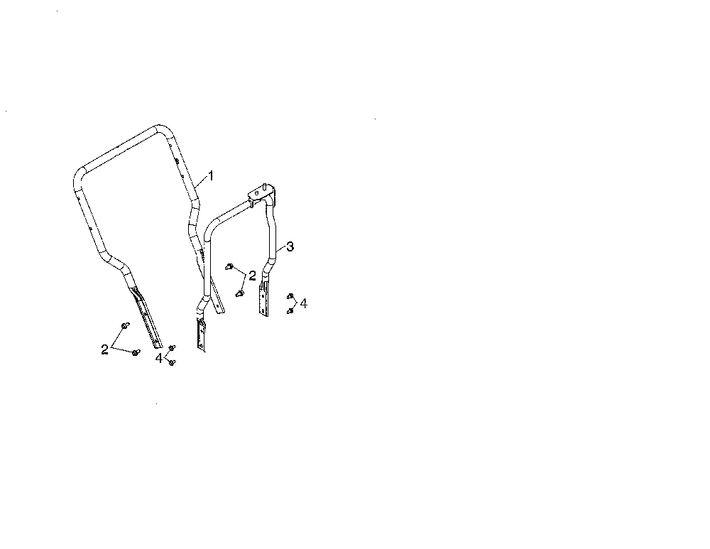 Lower handle Diagram and Parts List for 96192009600  Poulan Snow Blower