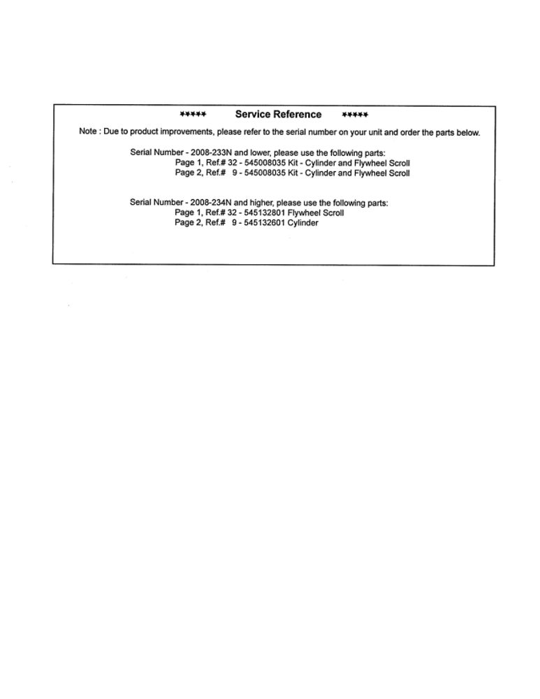 Service Reference Diagram and Parts List for B2126  Poulan Leaf Blower / Vacuum