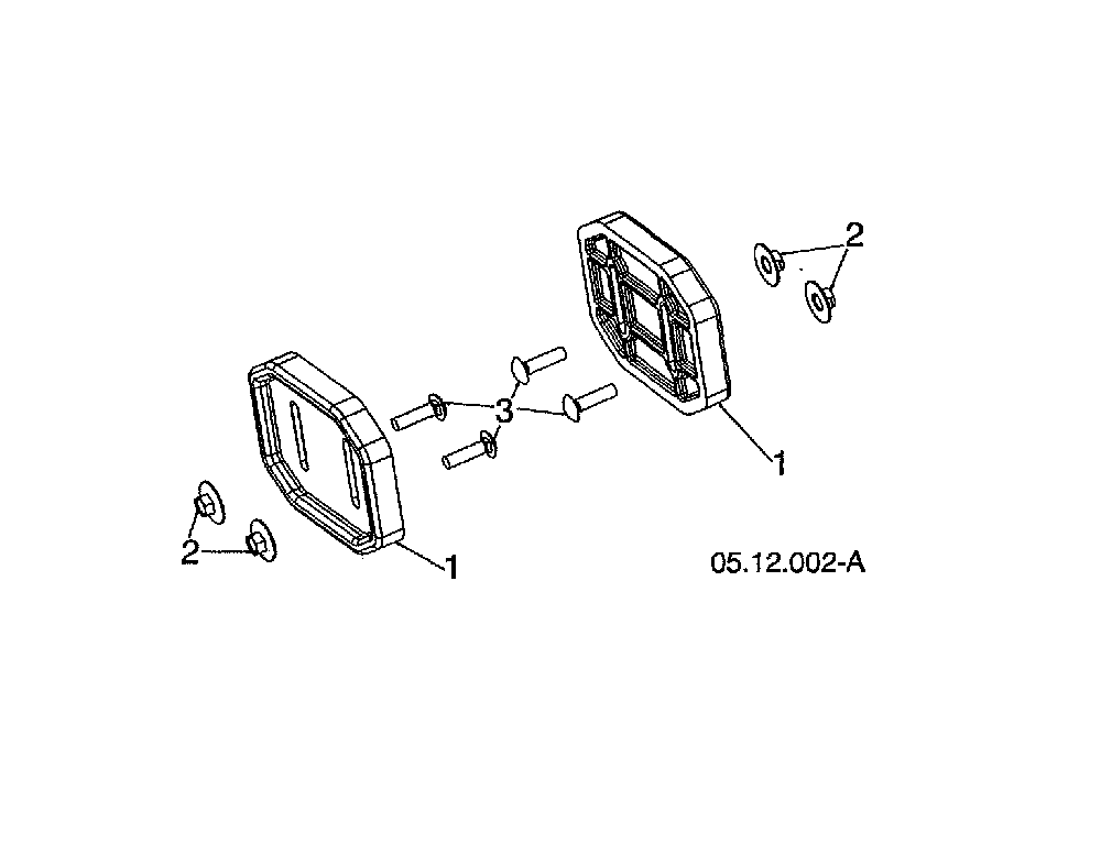 Skid plate Diagram and Parts List for 96192009003  Poulan Snow Blower