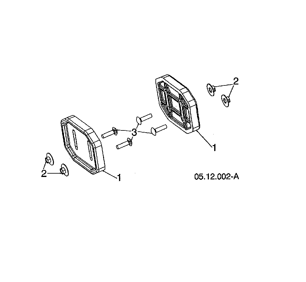Skid plate Diagram and Parts List for 96192009102  Poulan Snow Blower