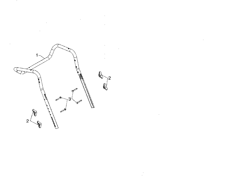 Upper handle Diagram and Parts List for 96192008900  Poulan Snow Blower