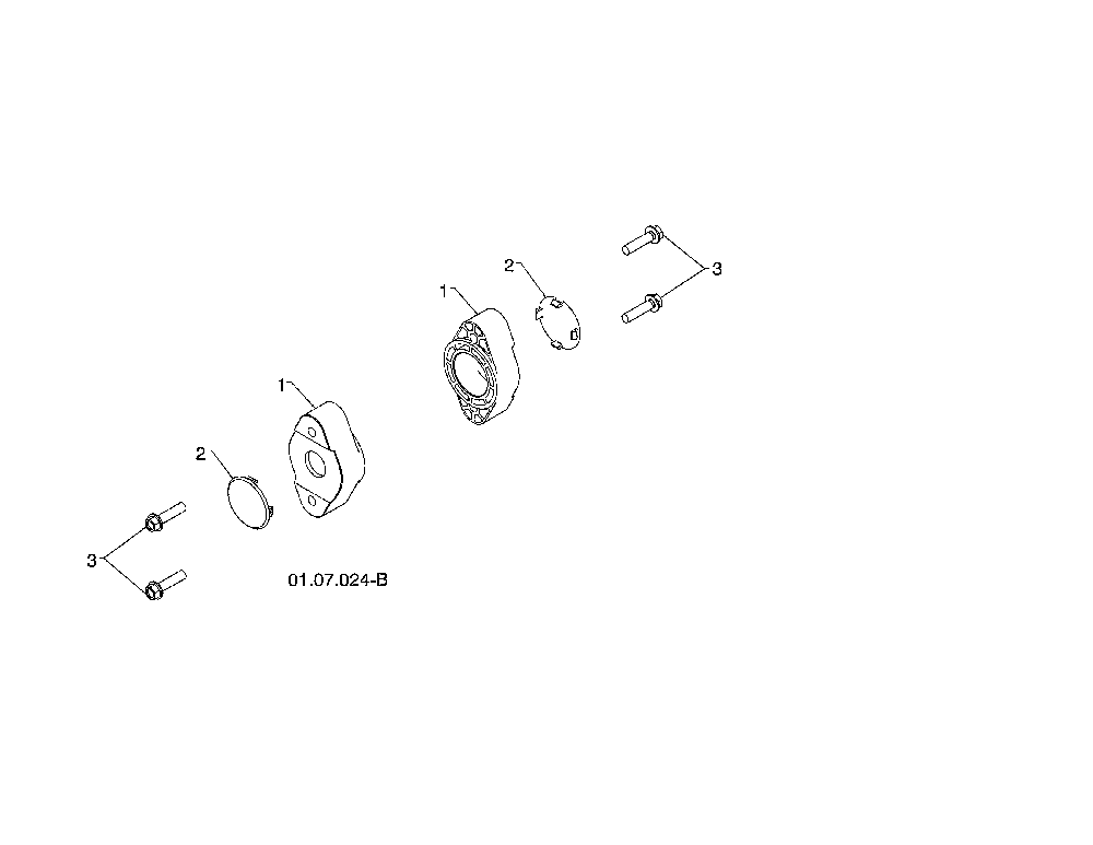Auger bearing Diagram and Parts List for 96198004301  Poulan Snow Blower