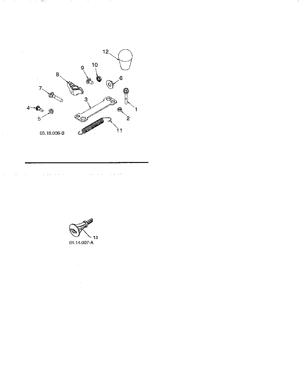 Bag of parts Diagram and Parts List for 96192008900  Poulan Snow Blower