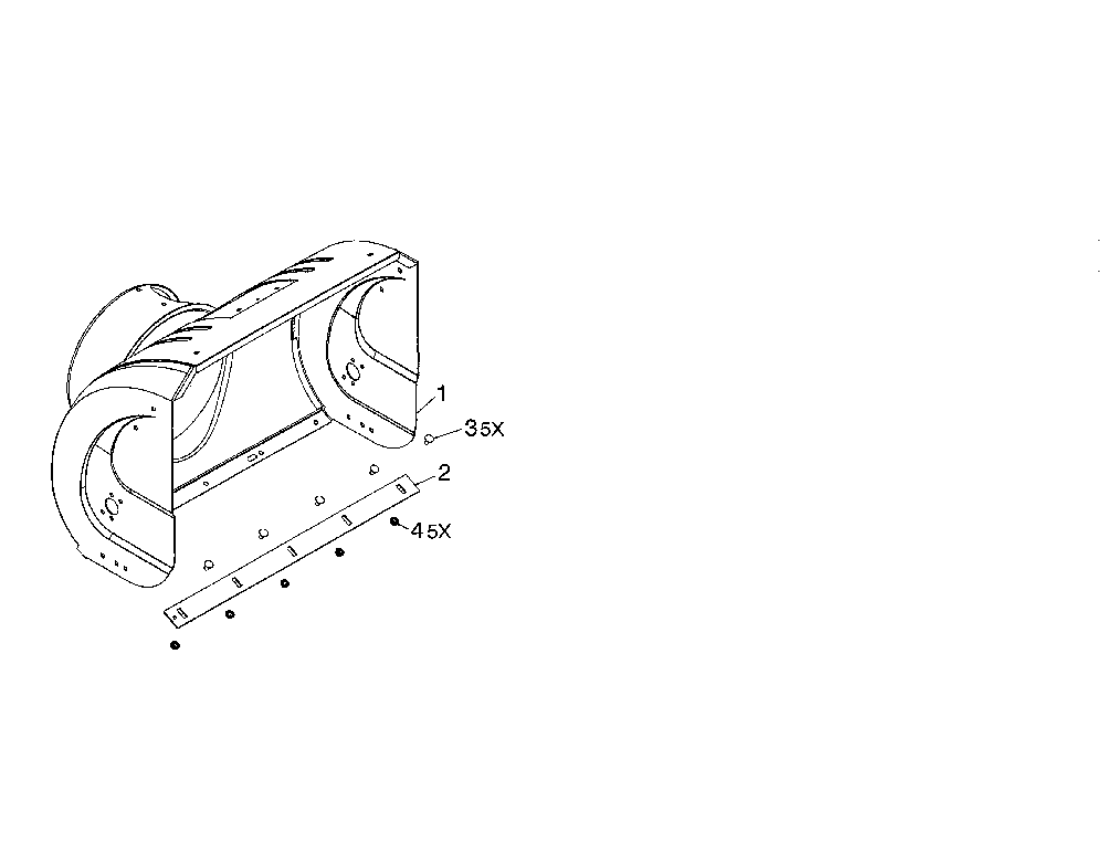 Auger housing Diagram and Parts List for 96192009600  Poulan Snow Blower