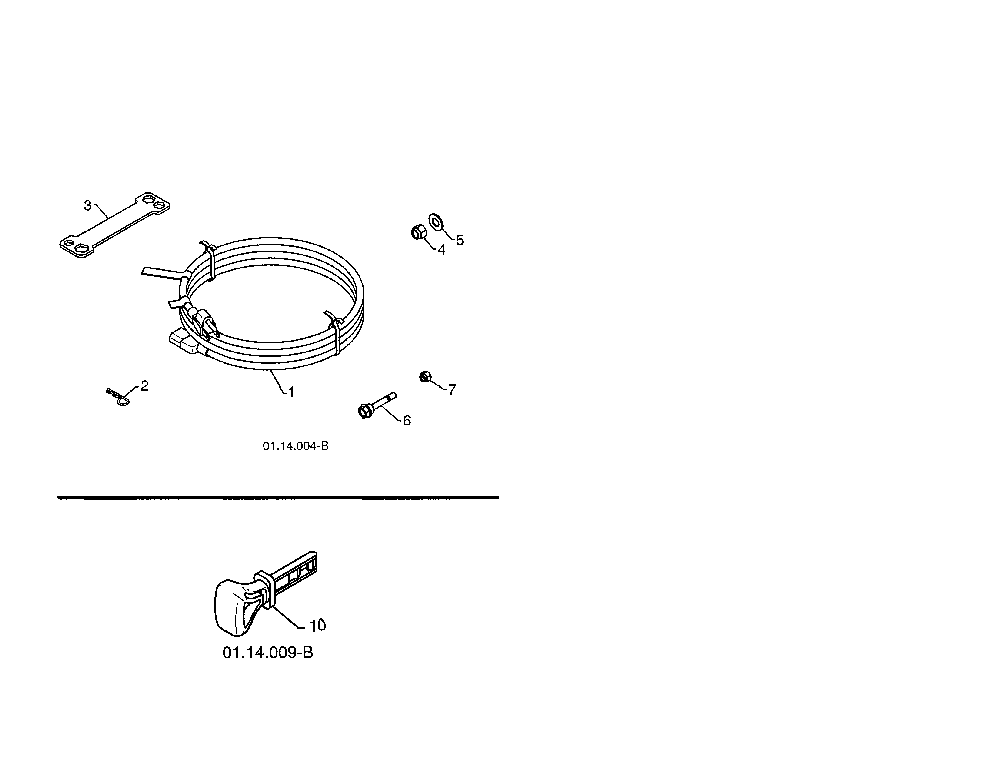 Bag of parts Diagram and Parts List for PR624ES-96198004302  Poulan Snow Blower
