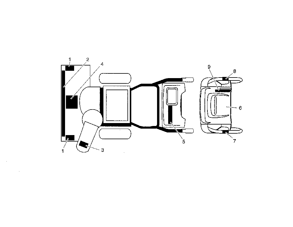 Decals Diagram and Parts List for 96192000301  Poulan Snow Blower