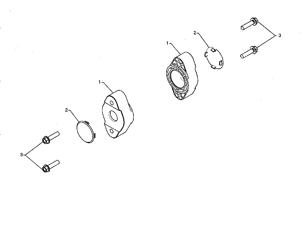 Auger bearing Diagram and Parts List for 96198004600  Poulan Snow Blower