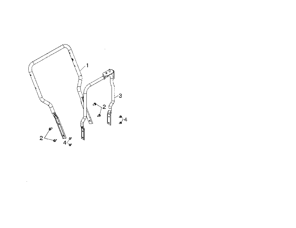 Lower tube Diagram and Parts List for 96192006701  Poulan Snow Blower