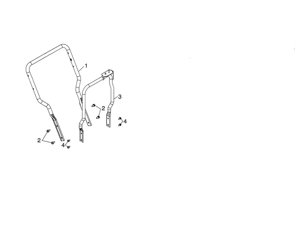Lower Tube Diagram and Parts List for PA5524  Poulan Snow Blower