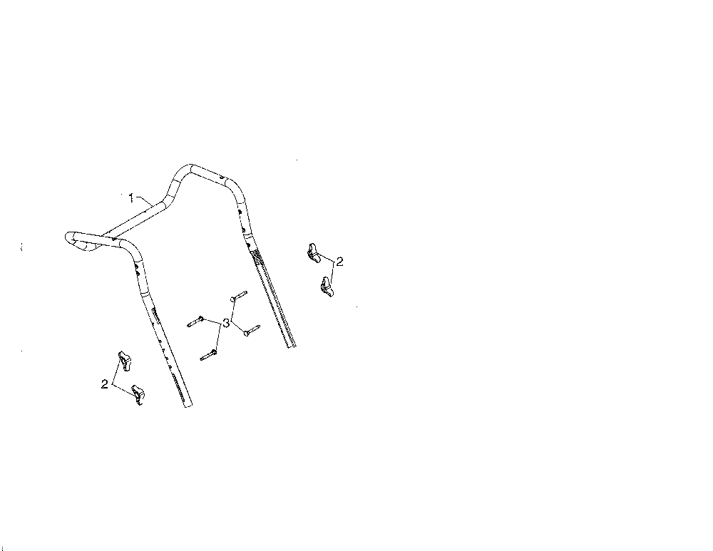 Upper handle Diagram and Parts List for 96192009900  Poulan Snow Blower