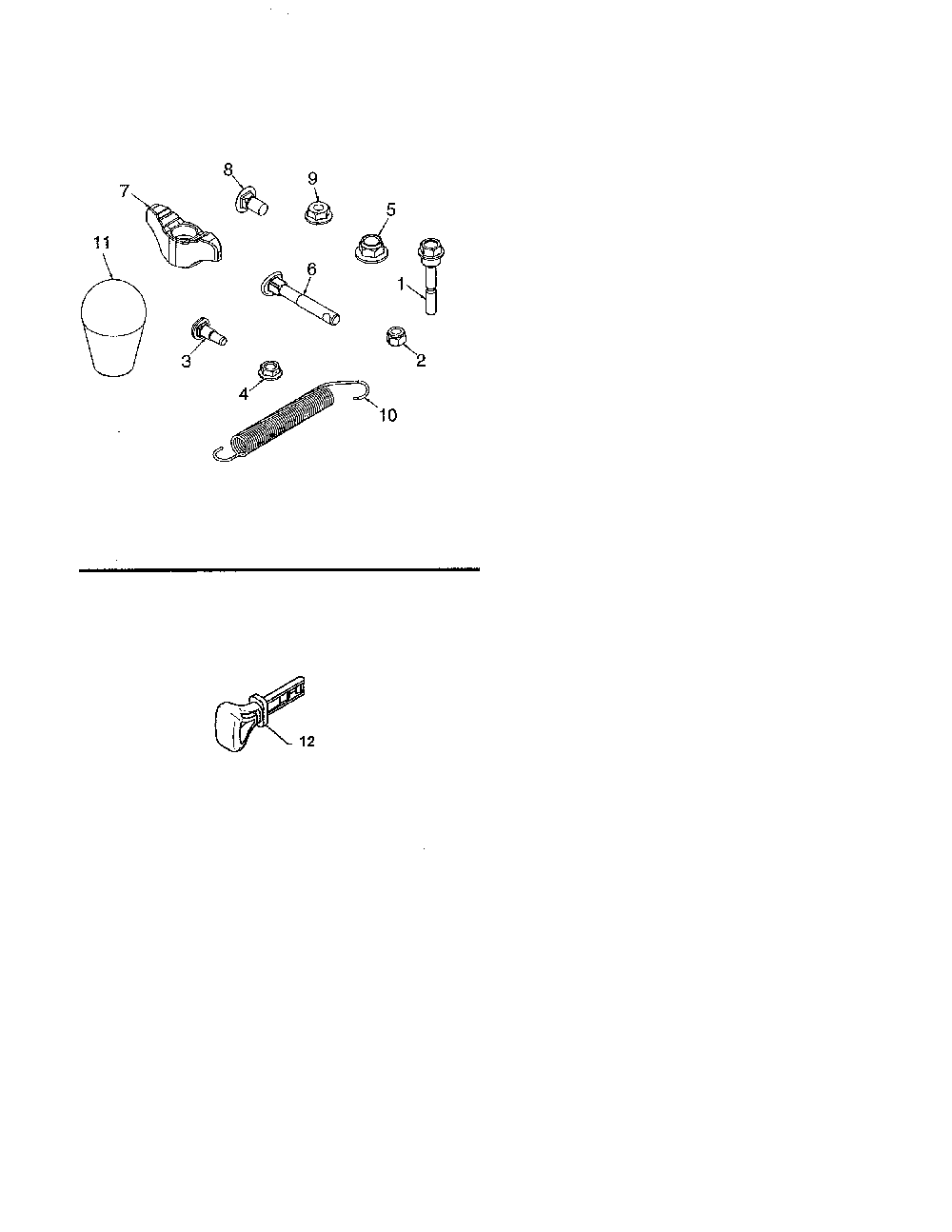 Bag of parts Diagram and Parts List for 96192009600  Poulan Snow Blower