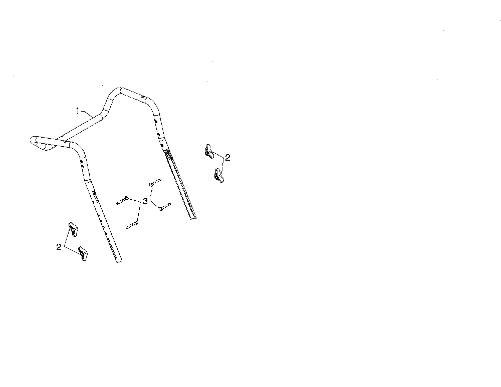 Upper handle Diagram and Parts List for 96192008700  Poulan Snow Blower