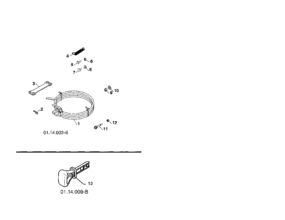 Bag of parts Diagram and Parts List for PR624ES-96198004603  Poulan Snow Blower