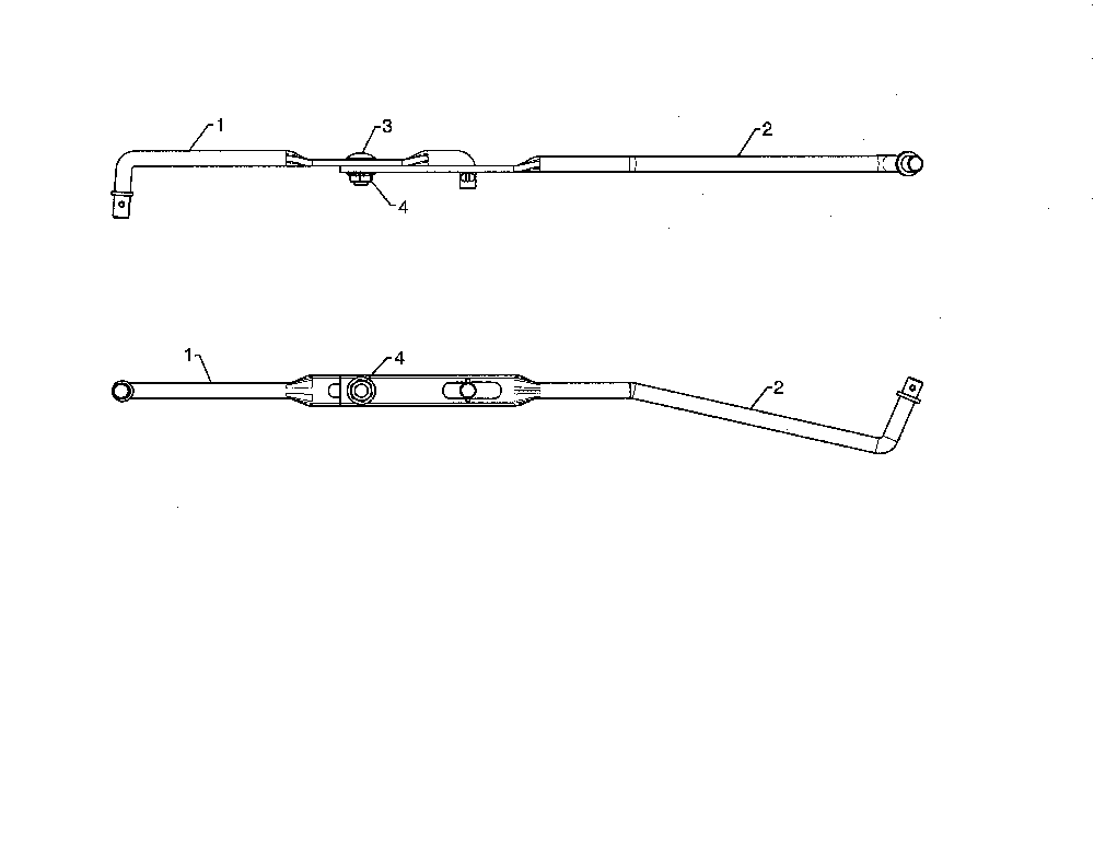 Shifter rods Diagram and Parts List for 96198004600  Poulan Snow Blower