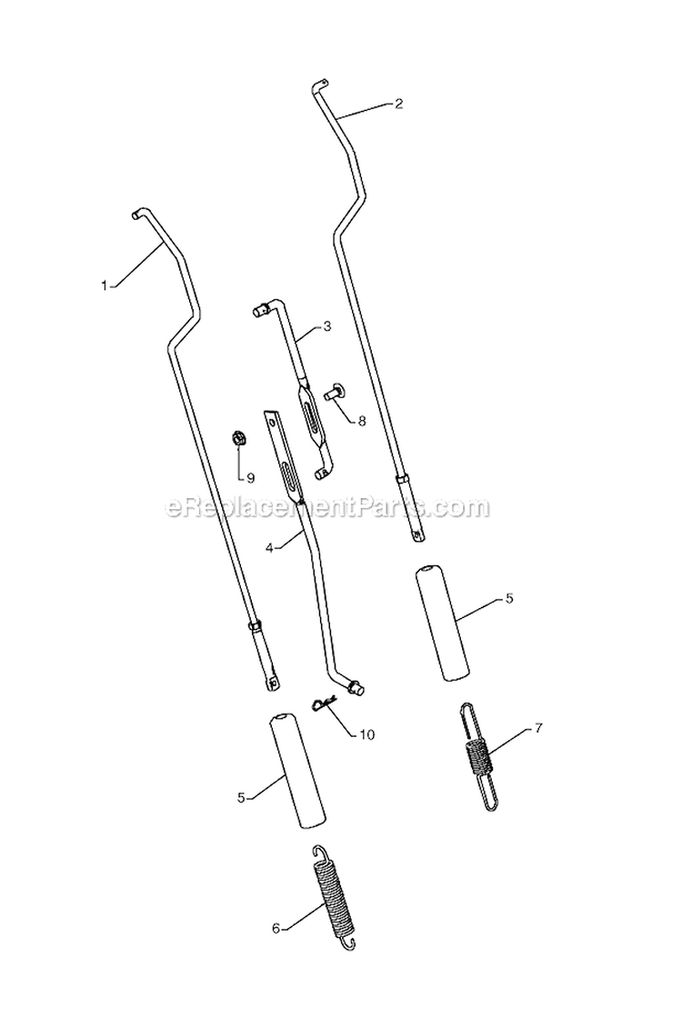 Page L Diagram and Parts List for 961940007  Poulan Snow Blower