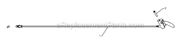 Page H Diagram and Parts List for 961940007  Poulan Snow Blower