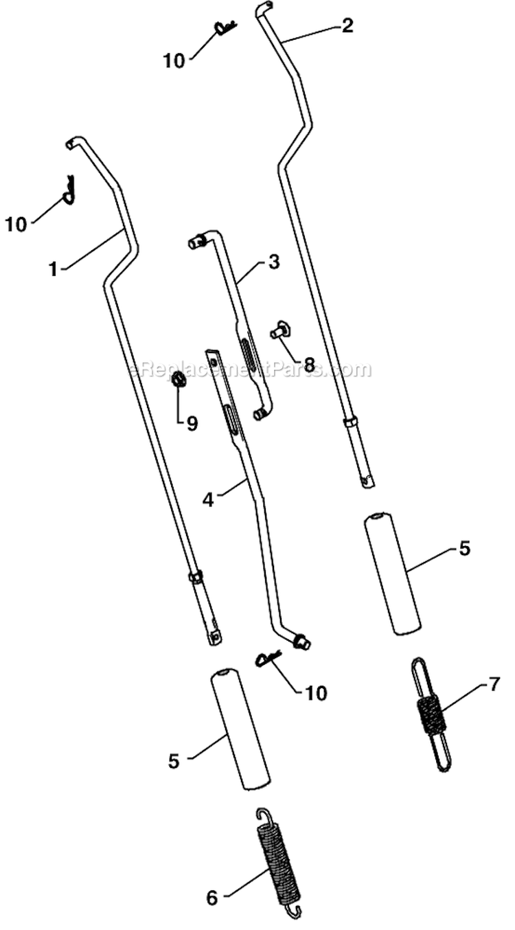 Page K Diagram and Parts List for 961940008  Poulan Snow Blower