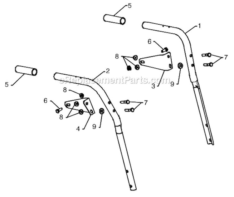 Page I Diagram and Parts List for 961940008  Poulan Snow Blower