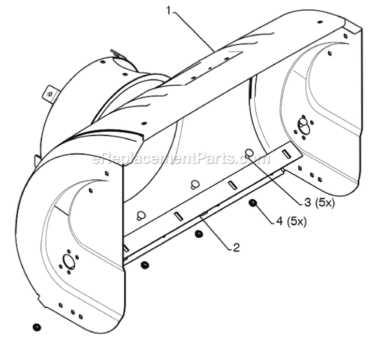 Page A Diagram and Parts List for 961940009  Poulan Snow Blower