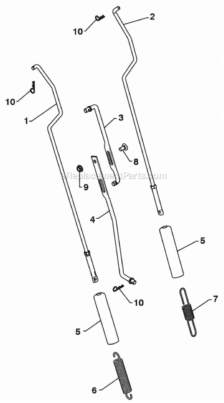 Page L Diagram and Parts List for 961940009  Poulan Snow Blower