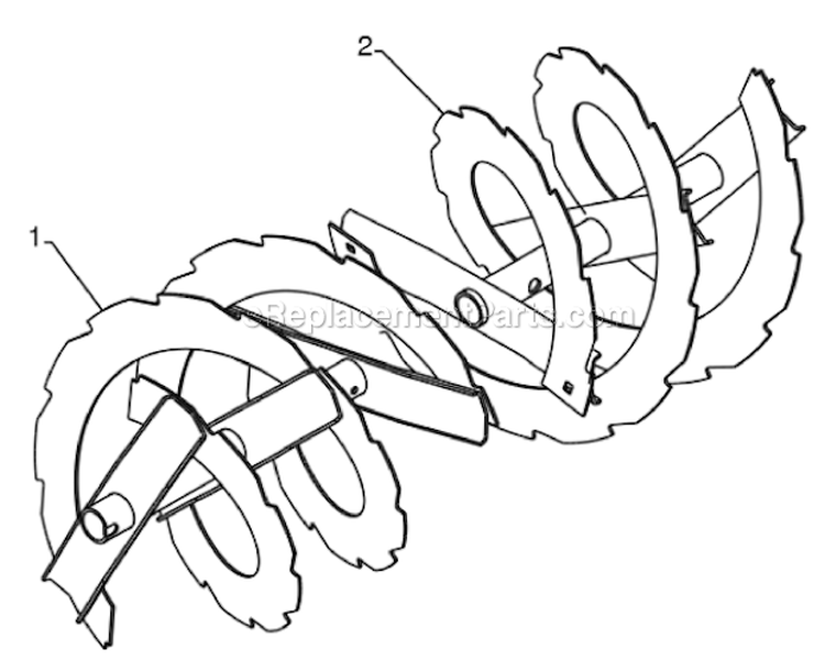 Page B Diagram and Parts List for 961940009  Poulan Snow Blower