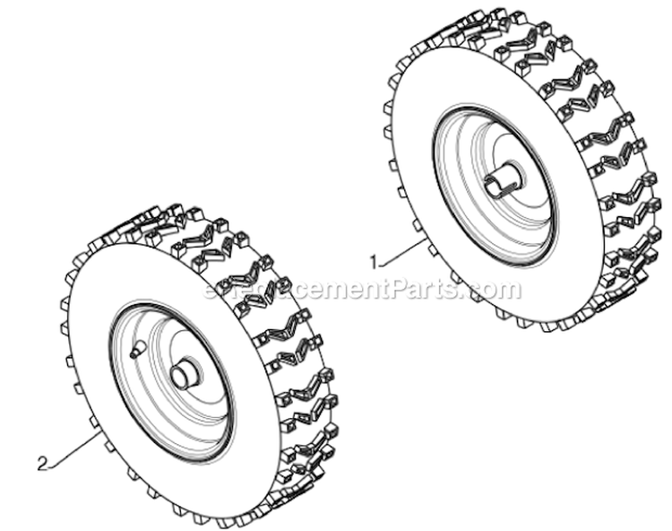 Page V Diagram and Parts List for 961940009  Poulan Snow Blower