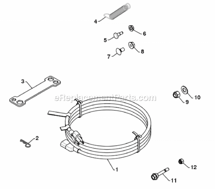 Page X Diagram and Parts List for 961940009  Poulan Snow Blower