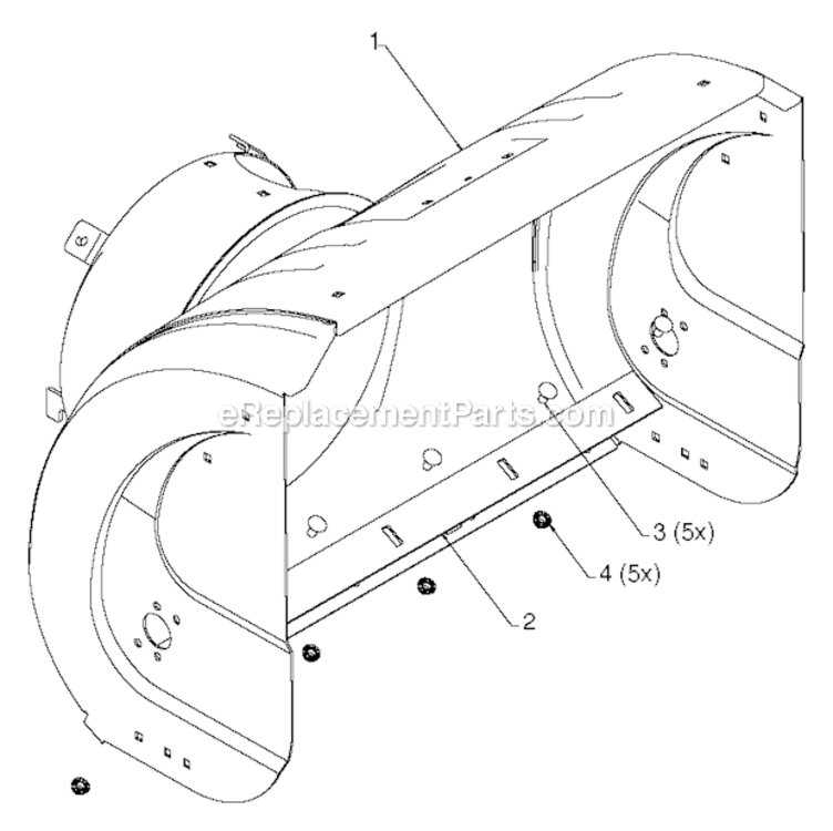 Page E Diagram and Parts List for 961940010 2013-07 Poulan Snow Blower