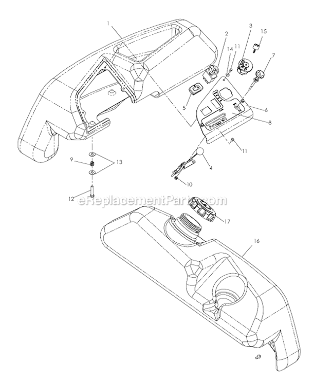 Ignition_System Diagram and Parts List for 968999507  Poulan Lawn Tractor
