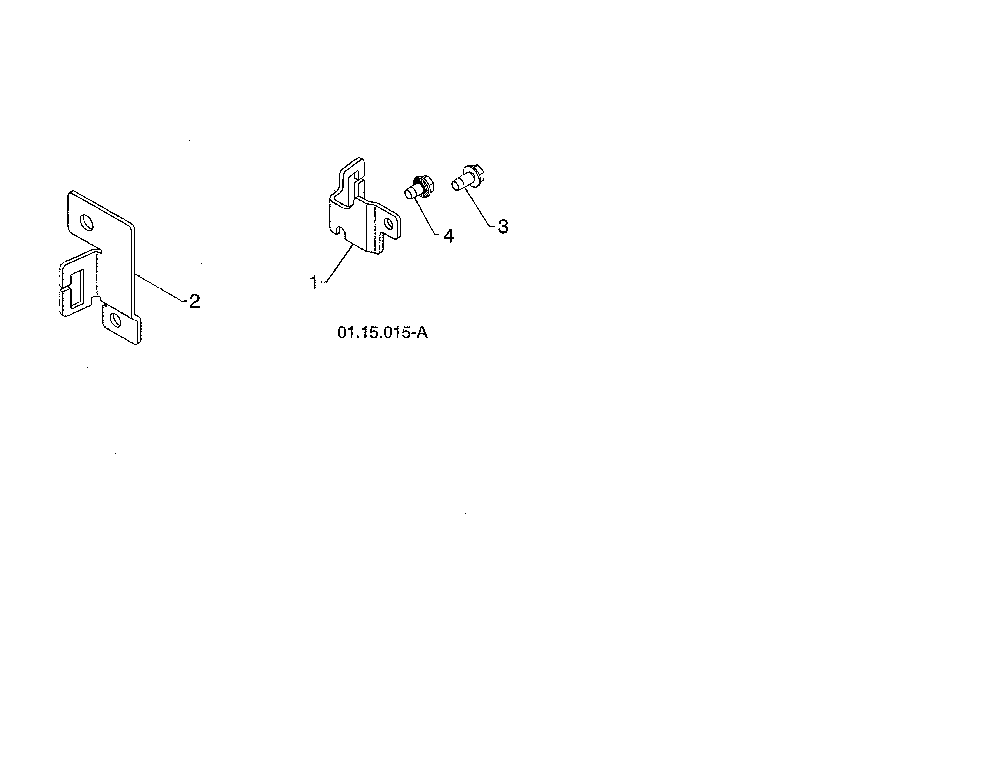 Cable brackets Diagram and Parts List for 96198004601  Poulan Snow Blower