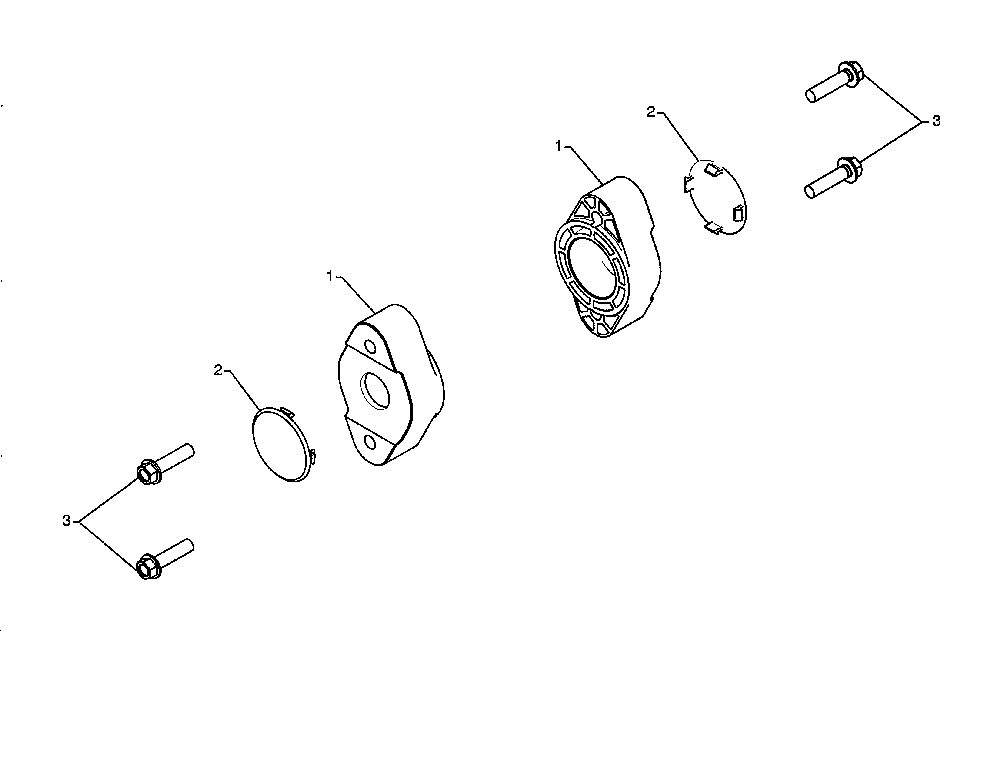 Auger bearing Diagram and Parts List for 96192002901  Poulan Snow Blower