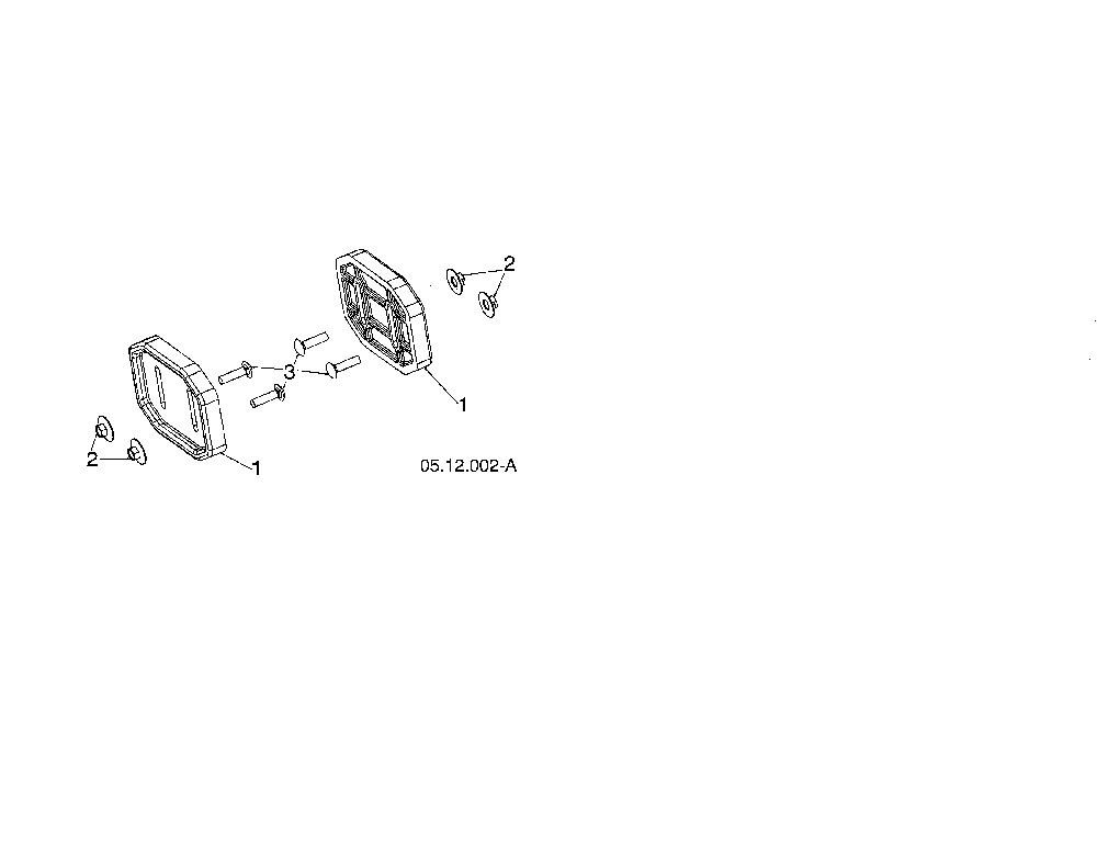 Skid plates Diagram and Parts List for 96192006702  Poulan Snow Blower
