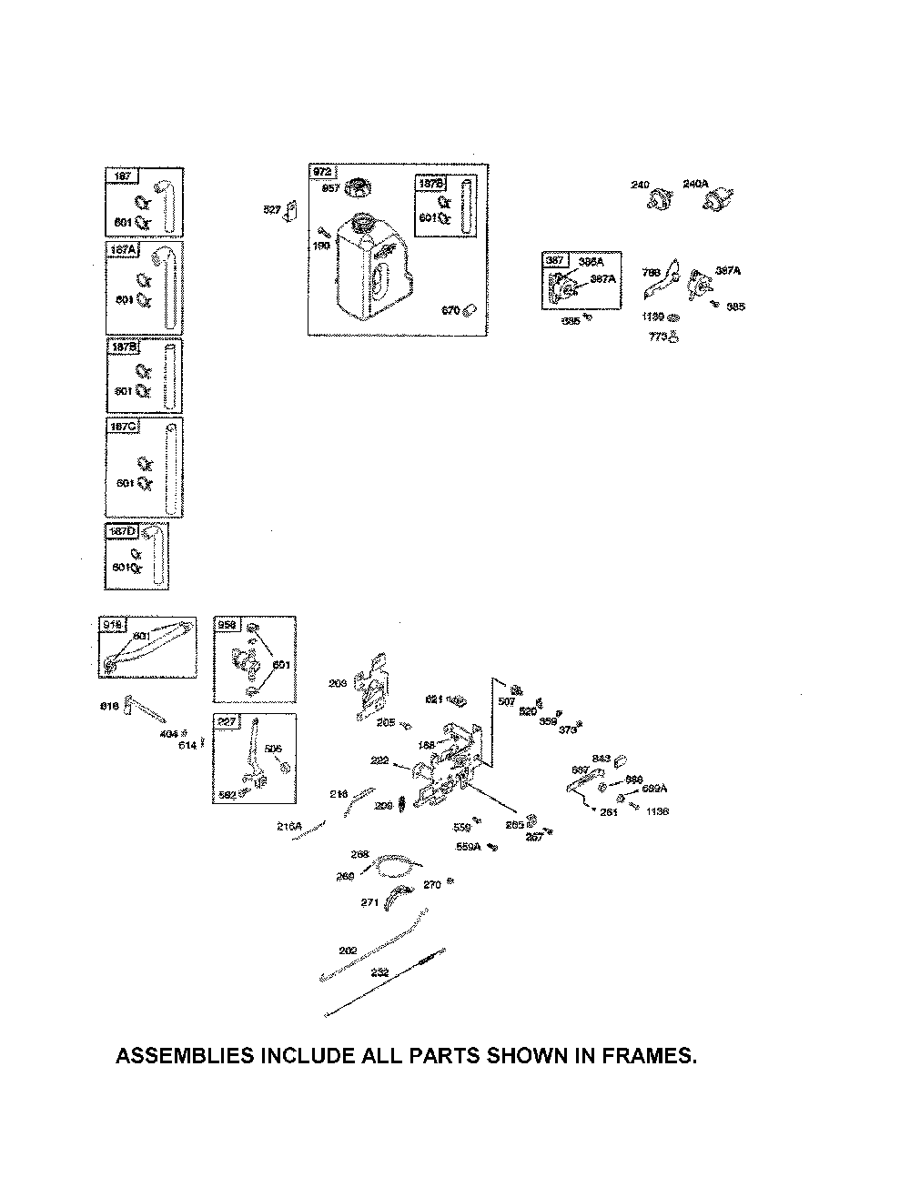 Controls/fuel supply/gov spring Diagram and Parts List for 96016002200  Poulan Lawn Tractor