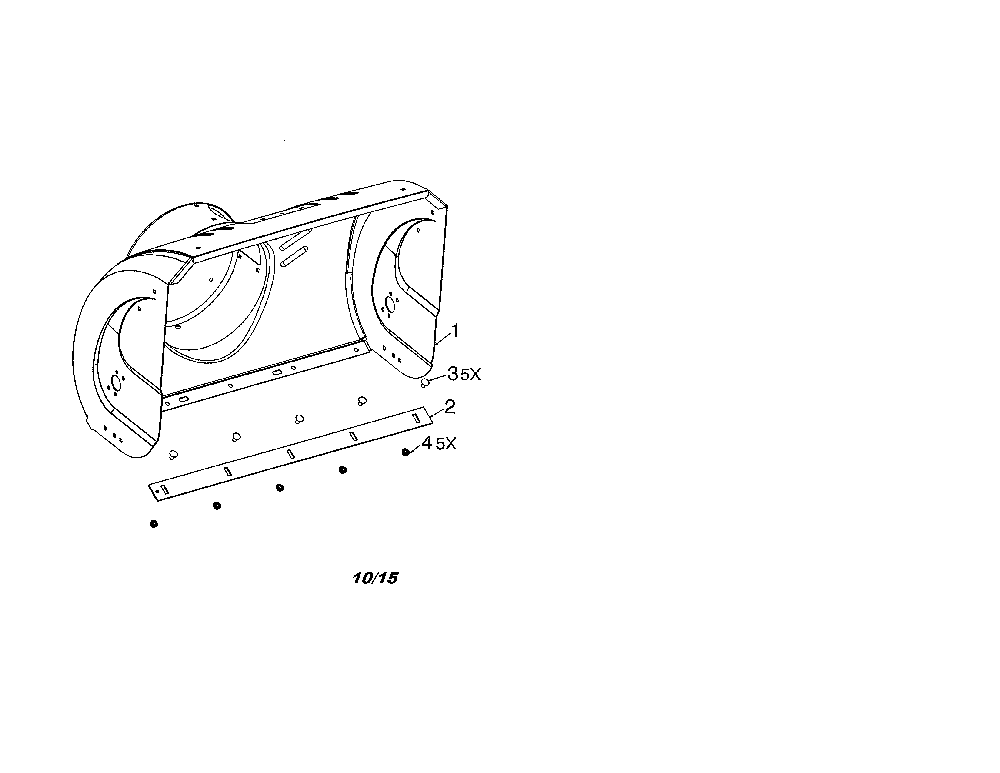 Auger housing Diagram and Parts List for 96192008900  Poulan Snow Blower